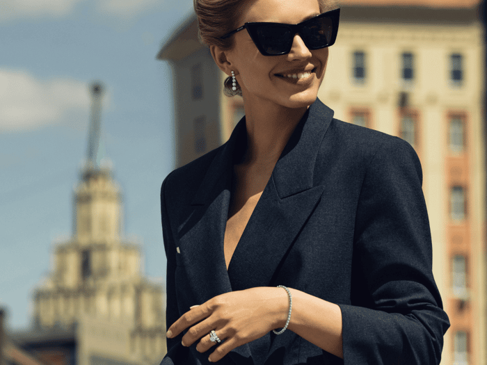 Lady wearing glasses