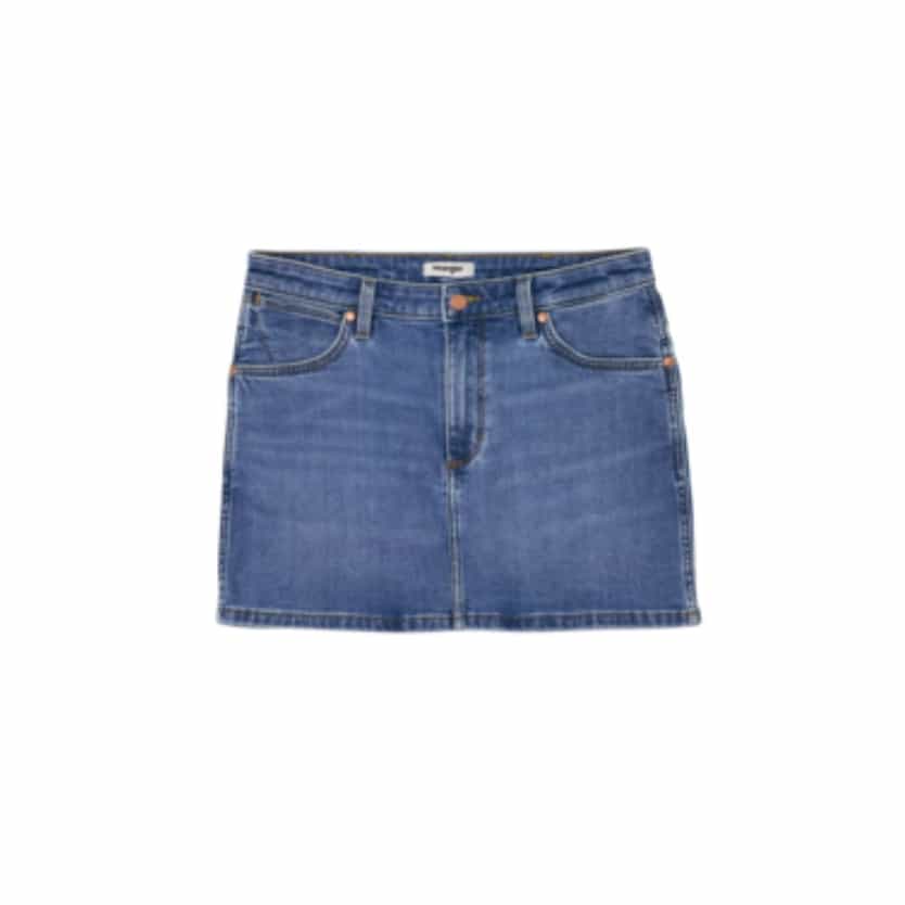 Image of a mini jean skirt