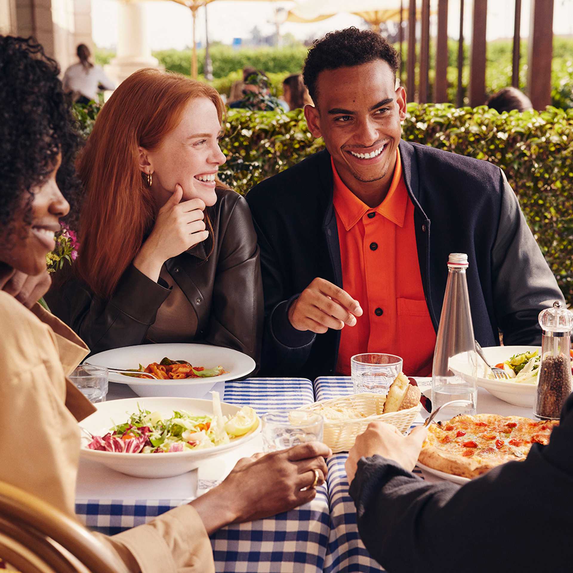 Eating with friends